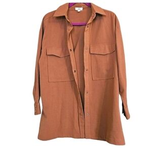 Icebird Brown shirt jacket. Size small NWOT